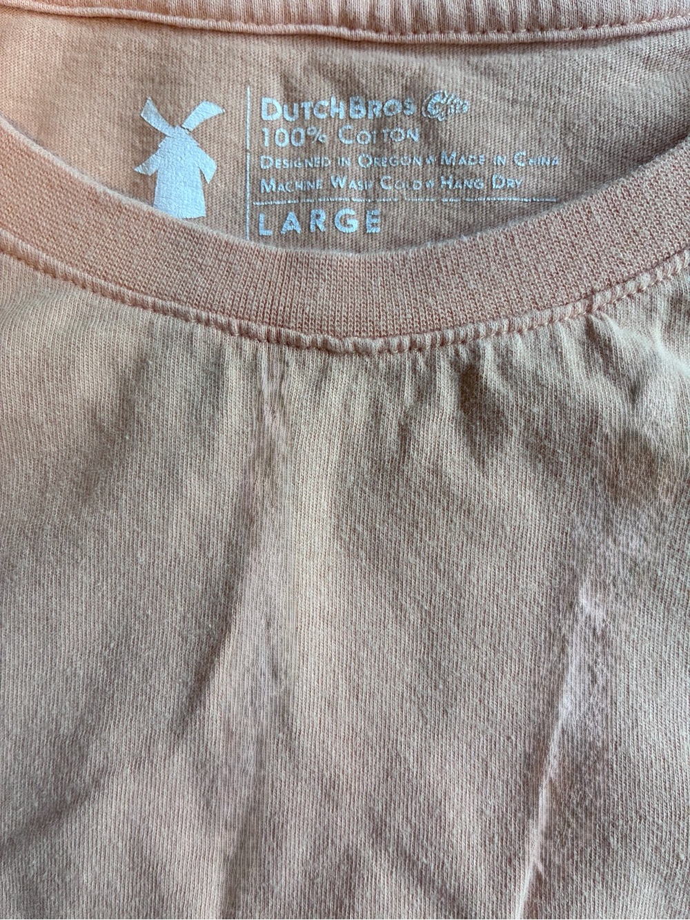 Dutch Bros Peach Short Sleeve Logo Tee - Picture 3 of 4